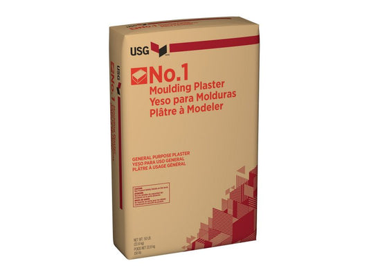 A 50lb bag of USG Moulding Plaster No.1 as delivered by USG directly